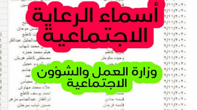 «مبروك قائمة» أسماء المشمولين بالرعاية الاجتماعية آخر وجبة في 2024 عبر منصة مزلاتي


