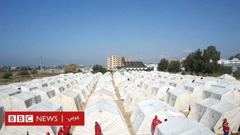 حرب غزة: ماذا نعرف عن الخيام التي نصبتها مصر في القطاع؟

