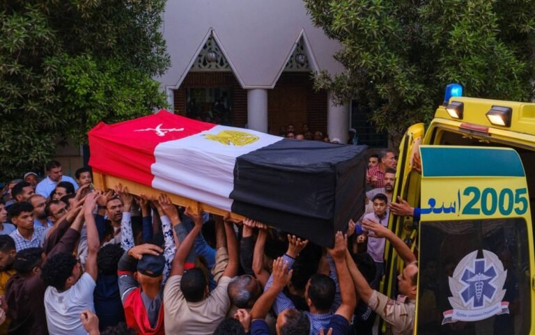 تشييع الجندي الذي استشهد برصاص الاحتلال على السياج الحدودي برفح

