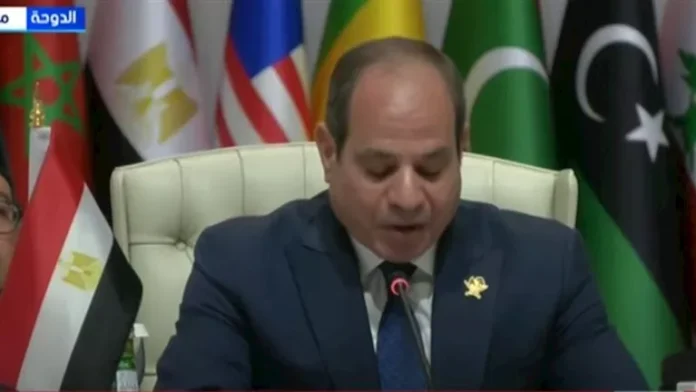 يشارك الرئيس سيسي في مؤتمر عبر تكنولوجيا الفيديو في الدوحة

